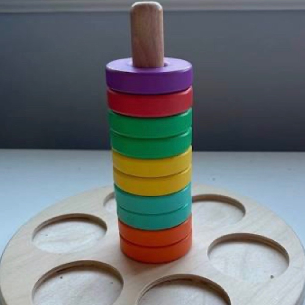 Lovevery ring stacker from the babbler kit